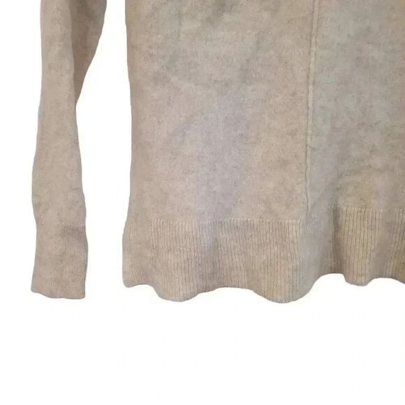 Aqua Cashmere High/low Crewneck Sweater - 100% Exclusive In Oatmeal - Picture 8 of 10